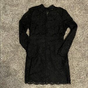 Elegant Black Lace Dress